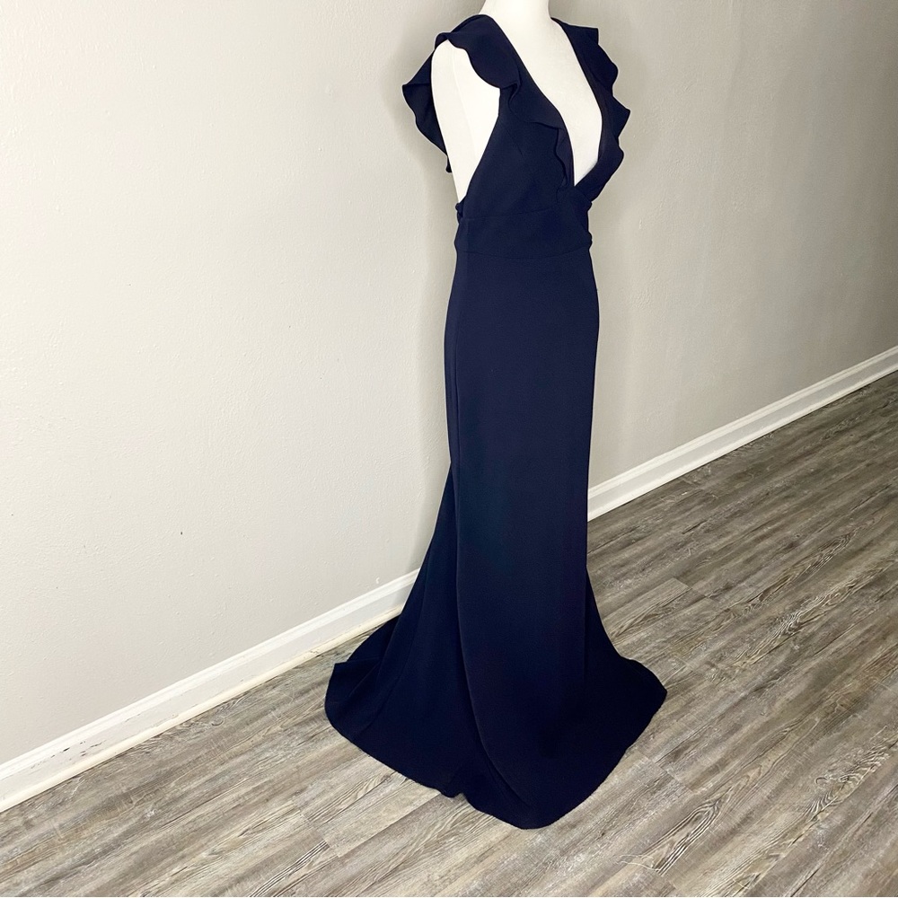 Lulus Perfect Opportunity Navy Blue Maxi Dress